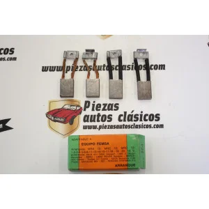 Juego de escobillas de arranque DKW, Ebro, Land Rover, Sava, Barreiros (14.70x6x20mm) Precio Bajo