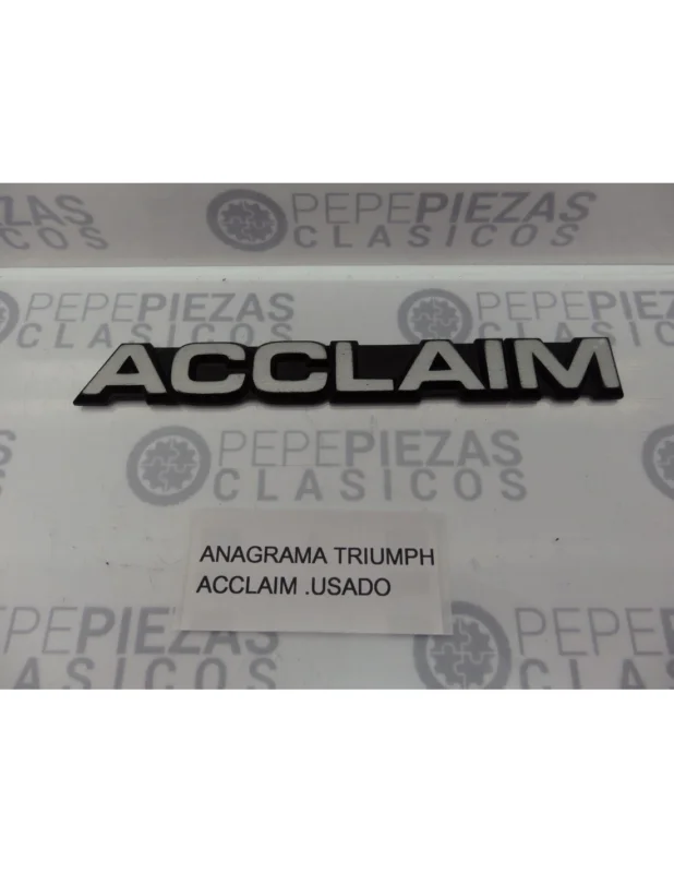 ANAGRAMA TRIUMPH ACCLAIM USADO No Te Lo Pierdas