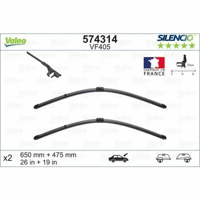 Valeo SILENCIO FLAT BLADE SET Promoción Exclusiva